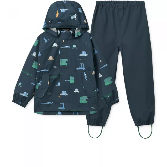 Costum impermeabil pentru ploaie - Pedia - Cars / Classic navy - Liewood