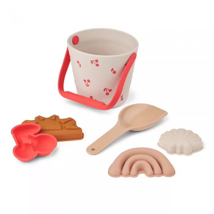 Jucarii pentru plaja din silicon - Glima - Cherries / Sandy - Liewood