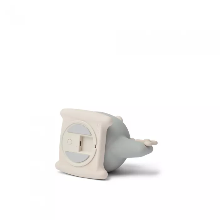 Lampa de veghe din silicon cu LED si incarcare USB Winston - Elicopter - Dove Blue - Liewood 