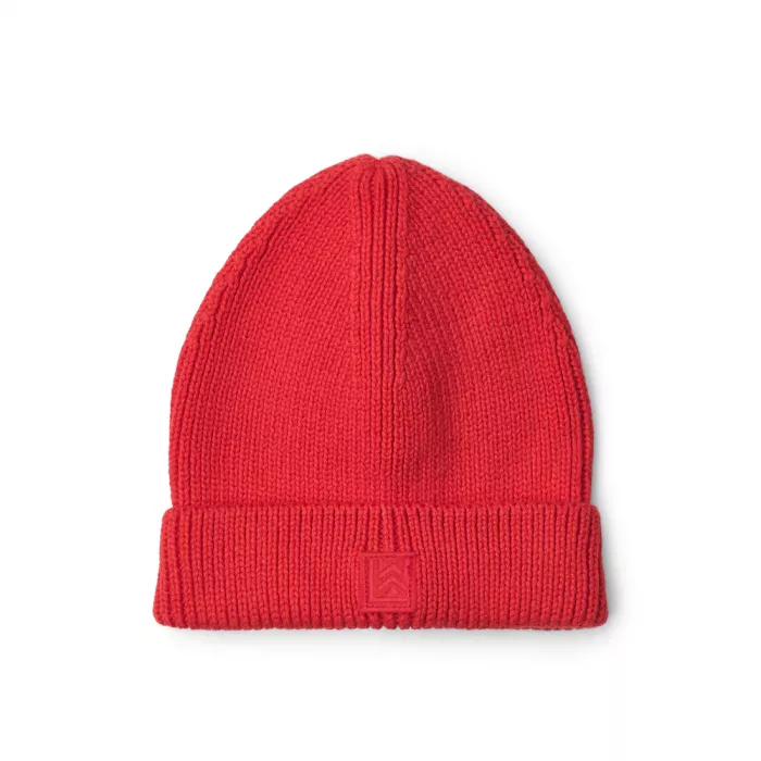 Caciula beanie din bumbac organic - Ezra - APPLE RED - Liewood
