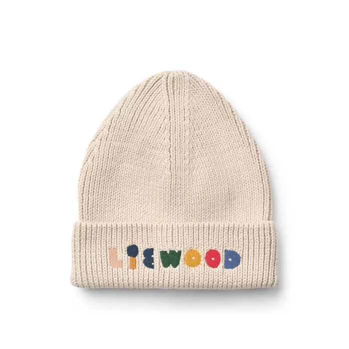 Caciula beanie din bumbac organic - Ezra - SANDY - Liewood
