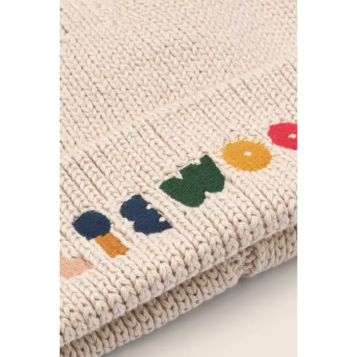 Caciula beanie din bumbac organic - Ezra - SANDY - Liewood