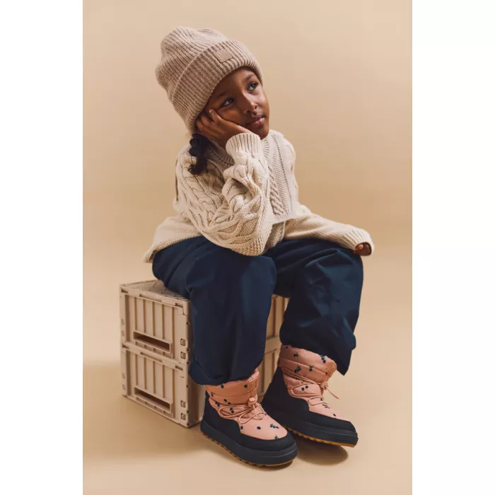 Caciula beanie din lana Emilio - Oat - Liewood