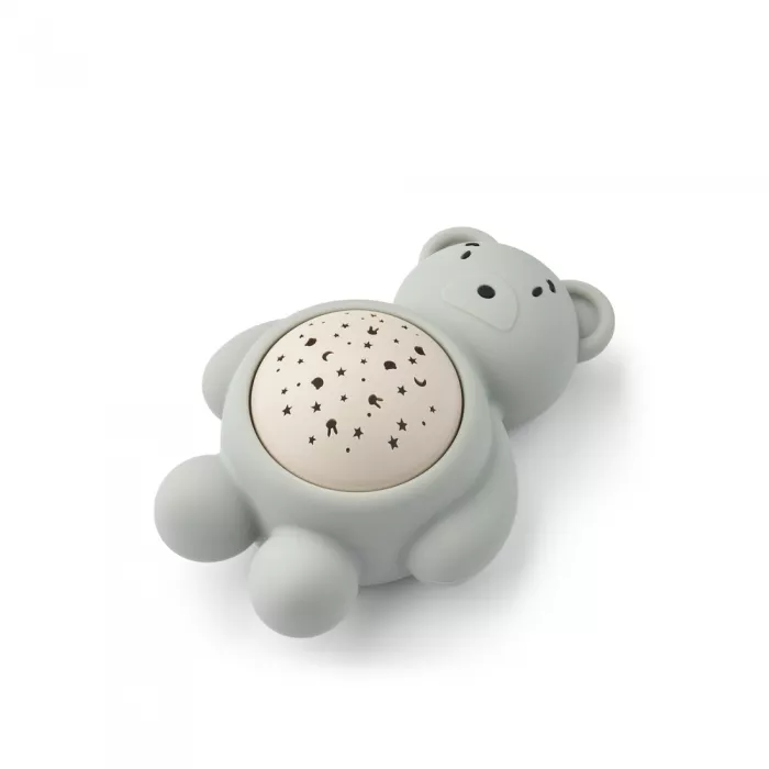 Lampa veghe cu proiector si white noise pentru somnul bebelusului - Bear - Dove Blue - Liewood