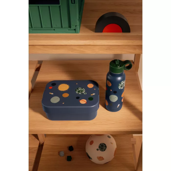 Set pentru pranz Chelsey - caserola si sticla - Universe / Classic Navy - Liewood
