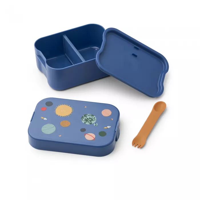 Set pentru pranz Chelsey - caserola si sticla - Universe / Classic Navy - Liewood