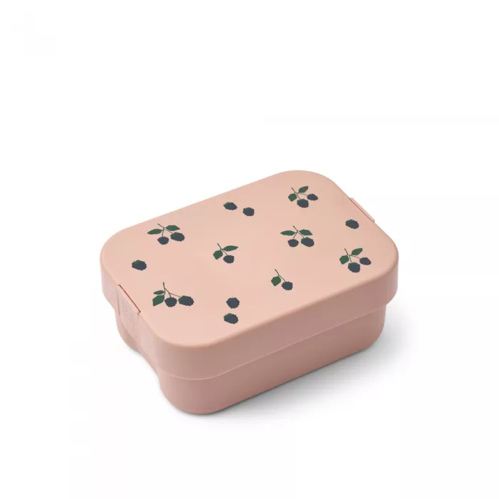 Caserola compartimentata din tritan Kamil cu capac de silicon - Berry / Pale Tuscany - LIEWOOD