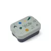 Caserola compartimentata din tritan Kamil cu capac de silicon - Play / Dusty Peppermint - LIEWOOD
