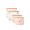 Punga reutilizabila pentru calatorie - set 4 bucati - Rebus - Peach / Sea shell - Liewood