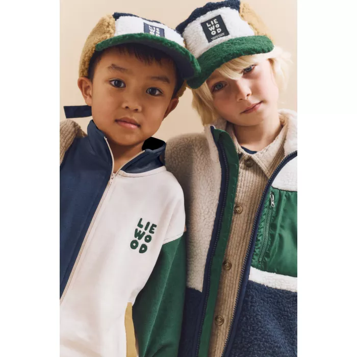 Sapca din material teddy Rory - Classic navy multi mix - Liewood