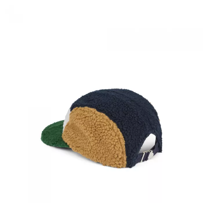 Sapca din material teddy Rory - Classic navy multi mix - Liewood
