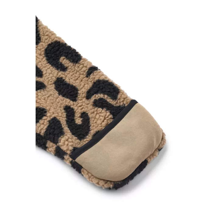 Salopeta din material teddy Nolano - Mega leo / Oat mix - Liewood