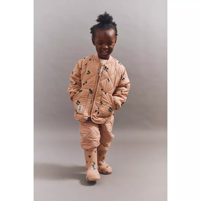 Costum termo pentru copii - Zella - Berry / Pale tuscany / Embroidery - Liewood