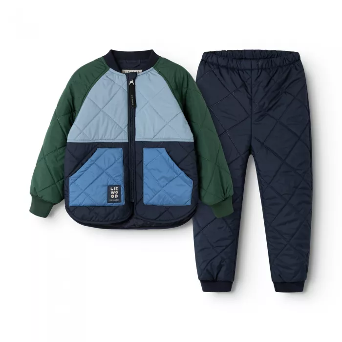 Costum termo pentru copii - Zella - Classic navy multi mix 2026 - Liewood