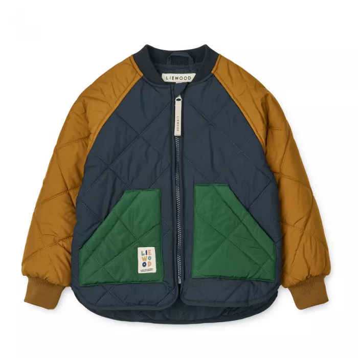 Costum termo pentru copii - Zella - Classic navy multi mix - Liewood