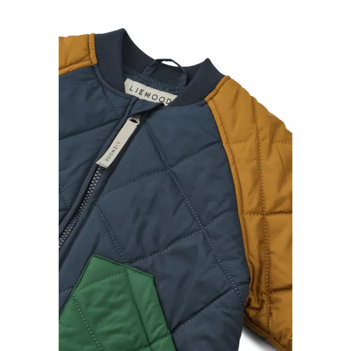 Costum termo pentru copii - Zella - Classic navy multi mix - Liewood