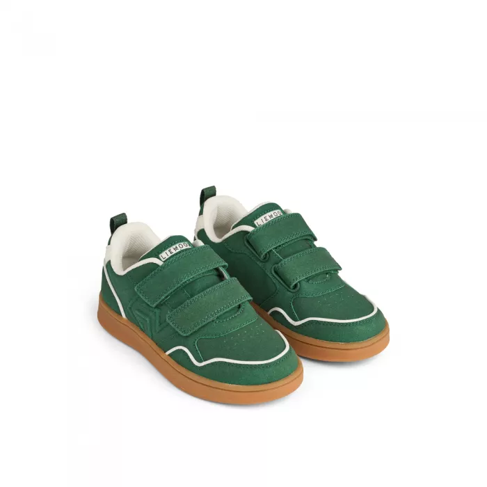 Tenisi cu talpa din cauciuc natural - Claudina - Green garden / Creme de la creme - Liewood