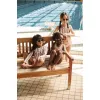 Costum de baie cu doua piese Belle - Coral blush / creme de la creme stripe - Liewood