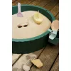 Cutie pentru nisip cu capac Saul - Garden green / Sandy - Liewood