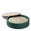 Cutie pentru nisip cu capac Saul - Garden green / Sandy - Liewood