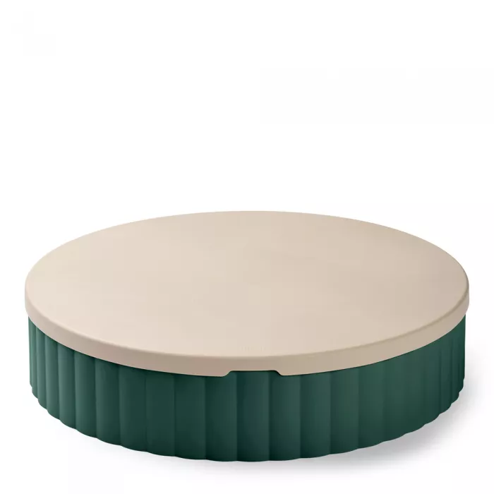 Cutie pentru nisip cu capac Saul - Garden green / Sandy - Liewood