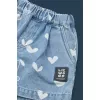 Pantaloni scurti din denim Borrisa - Sweethearts / light blue denim - Liewood