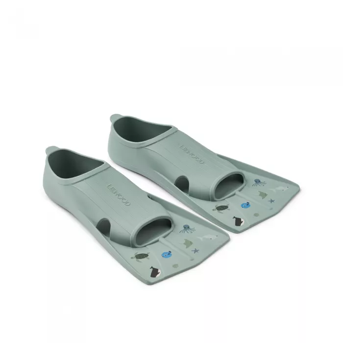 Labe de inot din silicon pentru copii - Gustav - Sea / Peppermin - Liewood