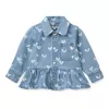 Camasa oversize din denim Kenza - Sweethearts / light blue denim - Liewood