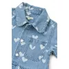 Camasa oversize din denim Kenza - Sweethearts / light blue denim - Liewood