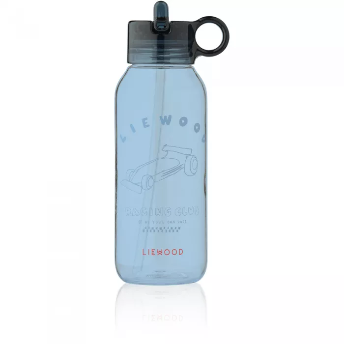 Sticla pentru apa din tritan Yang - 500 ml - Race cars / Classic Navy - Liewood