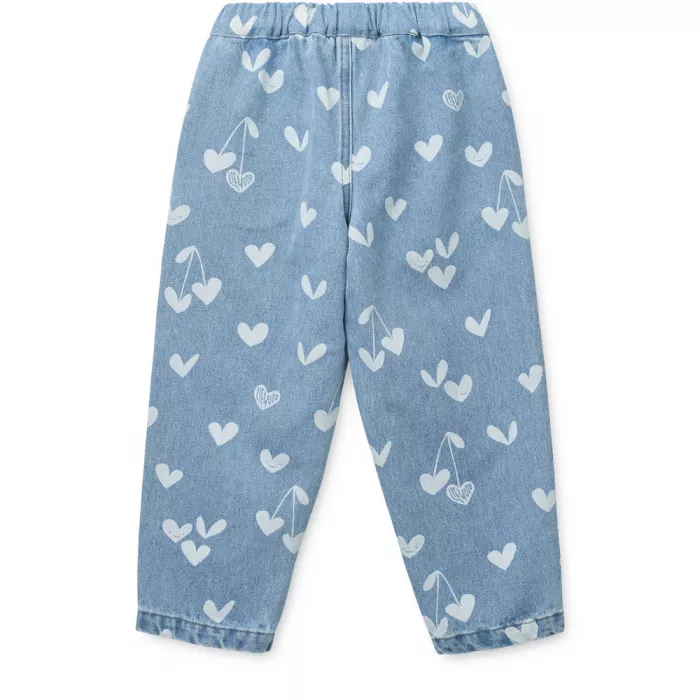 Pantaloni denim BORRIS - Sweethearts / light blue denim - Liewood