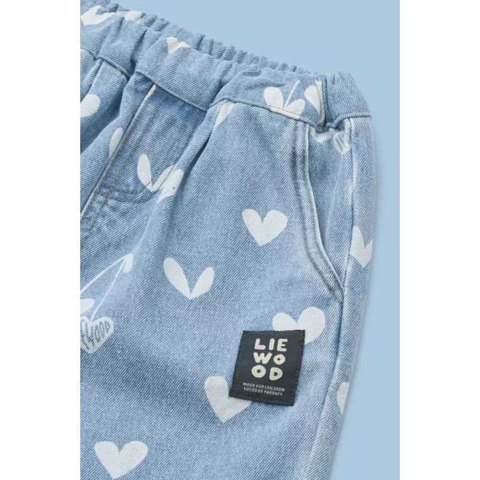 Pantaloni denim BORRIS - Sweethearts / light blue denim - Liewood