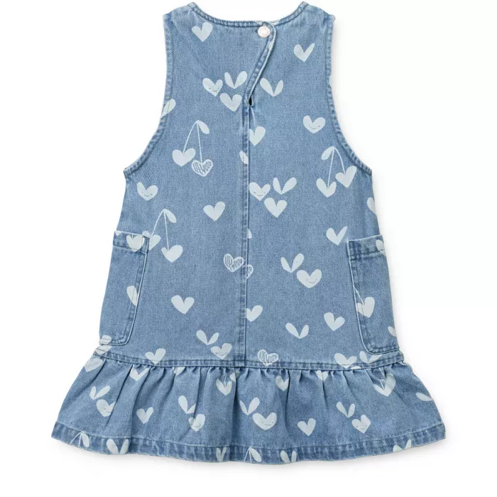 Fusta denim Angelica - Sweethearts / light blue denim - Liewood