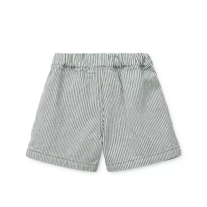 Pantaloni scurti din denim Borrisa - Classic navy / Creme de la creme - Liewood