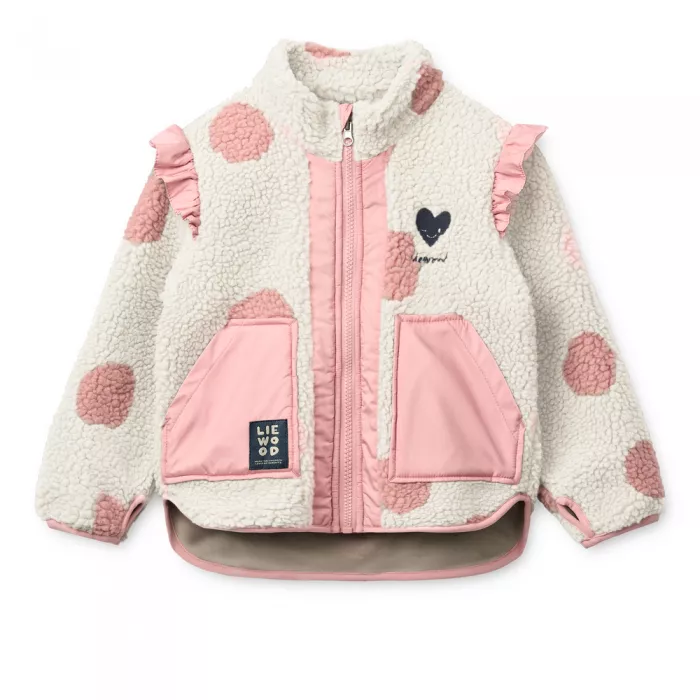 Jacheta pentru copii - Noam - Spot dot Sandy Rose blush mix - Liewood