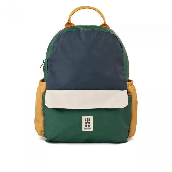 Rucsac pentru scolari Lennon - Garden green multi mix - Liewood