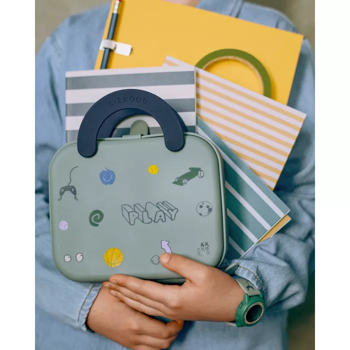 Caserola cu manere Elara - Play / Dusty Peppermint - Liewood