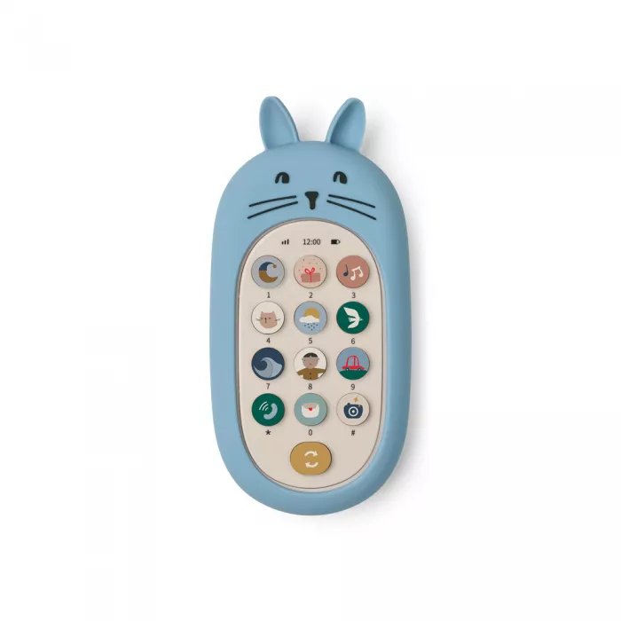 Telefon Interactiv Iepuras Fidi - Beach blue - Liewood