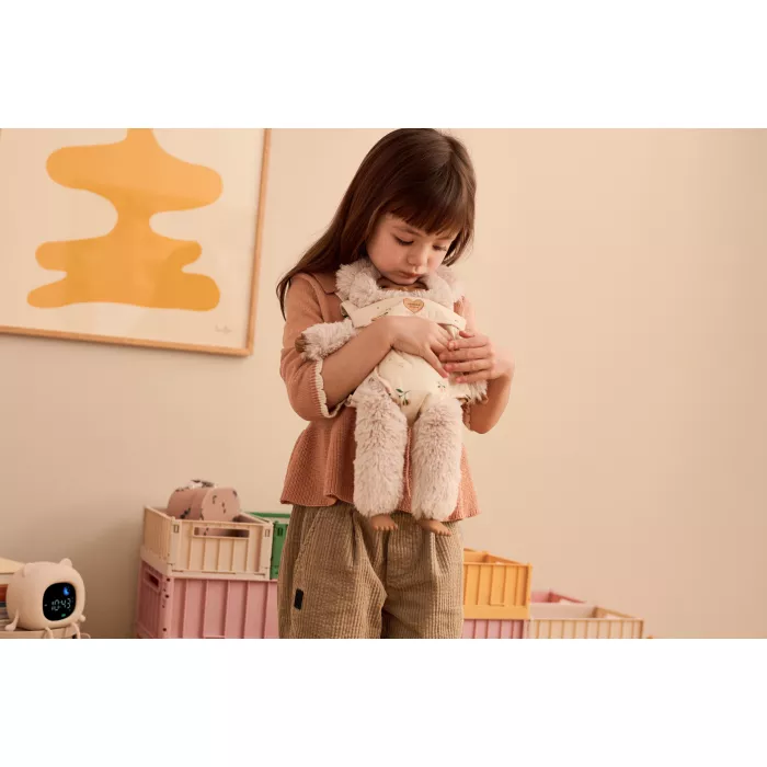 Marsupiu din bumbac organic pentru papusi Eleanor - Mini Me Peach / Seashell - Liewood