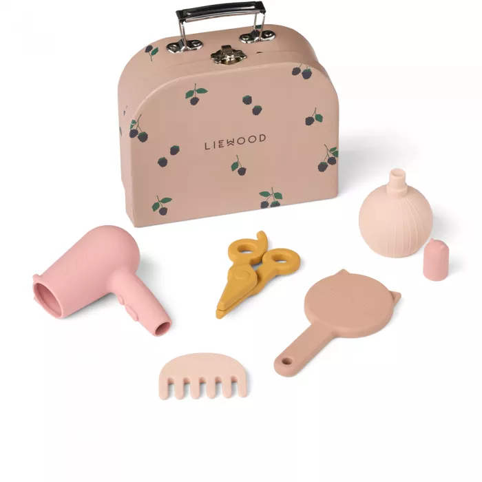 Set de coafor din silicon pentru papusi Ellery - Pale tuscany multi mix - Liewood
