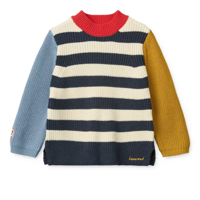 Bluza tricotata din bumbac Levi - Yuzy multi mix - Liewood
