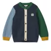 Cardigan tricotat din bumbac Thea - Classic navy multi mix - Liewood