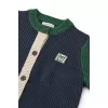 Cardigan tricotat din bumbac Thea - Classic navy multi mix - Liewood