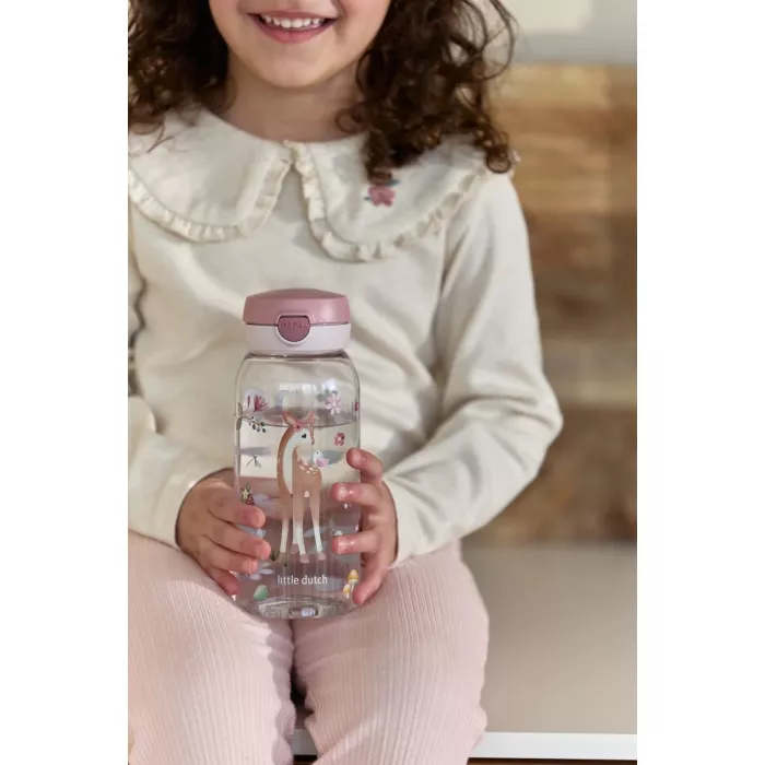 Sticla de apa cu capac flip Campus - 600 ml - Fairy Garden - Mepal