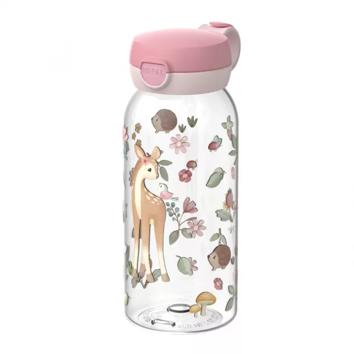 Sticla de apa cu capac flip Campus - 600 ml - Fairy Garden - Mepal