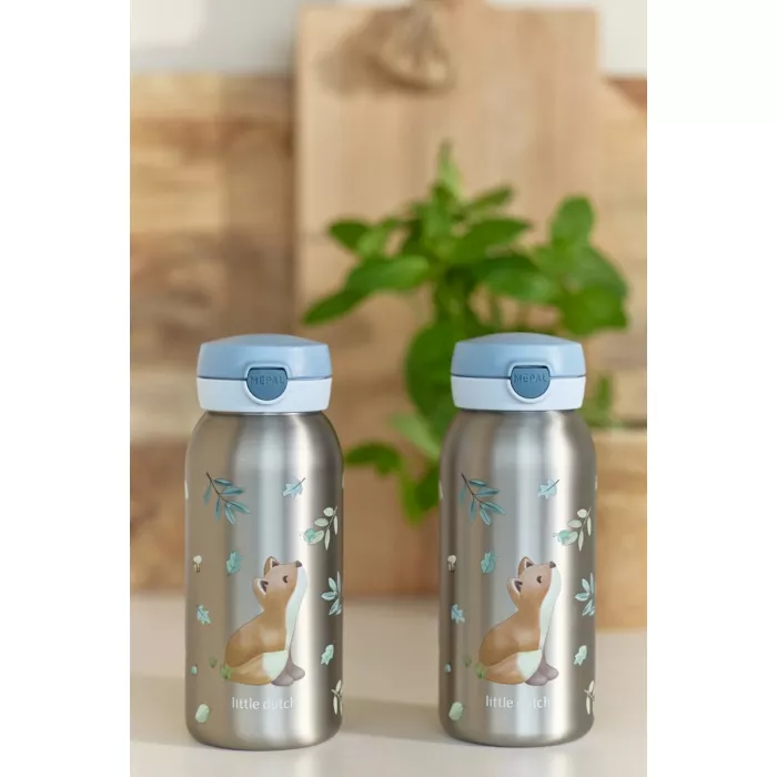 Sticla din inox cu capac flip Campus 600 ml Fairy Wonders - Little Dutch