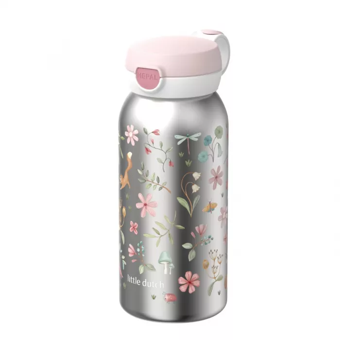 Sticla termos cu capac flip - 500 ml - Fairy Garden - Little Dutch