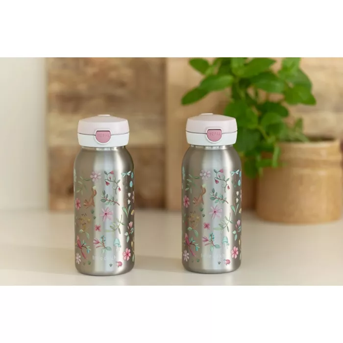 Sticla termos cu capac flip - 500 ml - Fairy Garden - Little Dutch