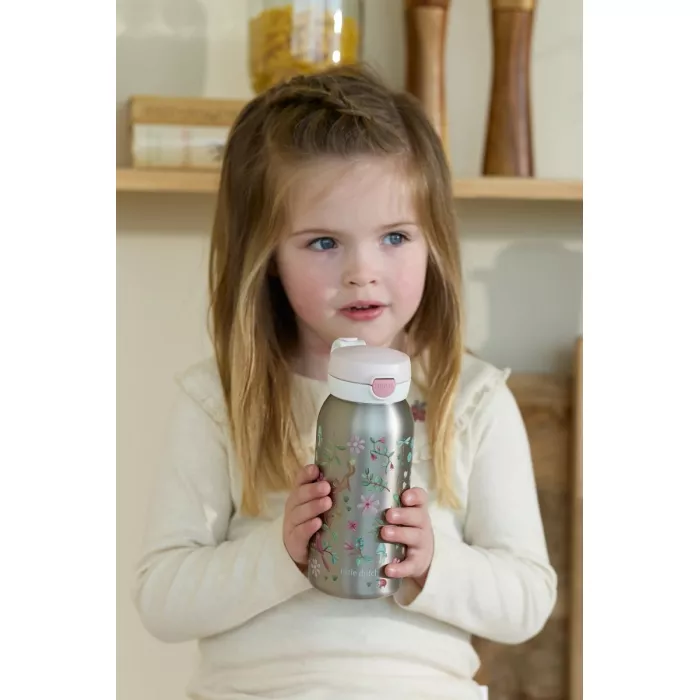 Sticla termos cu capac flip - 500 ml - Fairy Garden - Little Dutch