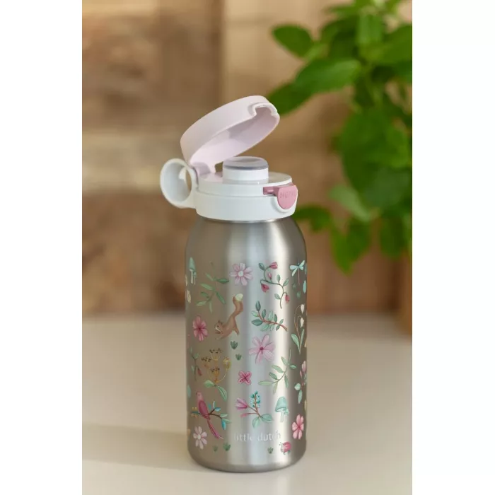 Sticla termos cu capac flip - 500 ml - Fairy Garden - Little Dutch